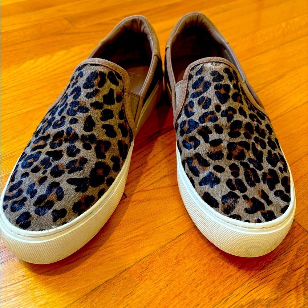 Ugg Jass Leopard Print Slip-On Sneakers, Size 8
